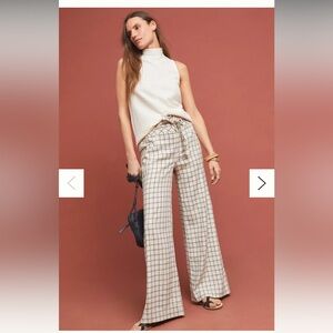Anthropologie Windowpane Trousers